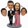Custom bobbleheads cake toppers gift for Indian couples