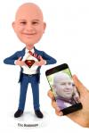 Custom bobbleheads for Boss/father/him Super dad super boss tearing shirts