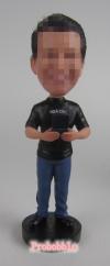 Personalized bobbleheads commentator or narrator