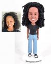 Custom bobbleheads personalized bobble head figurine gifts for girl friend, birthday gifts for female boss, retirement gifts for boss
