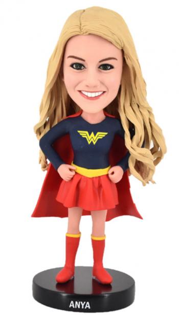 Custom Bobblehead Create Your Own Super Hero Woman Bobbleheads