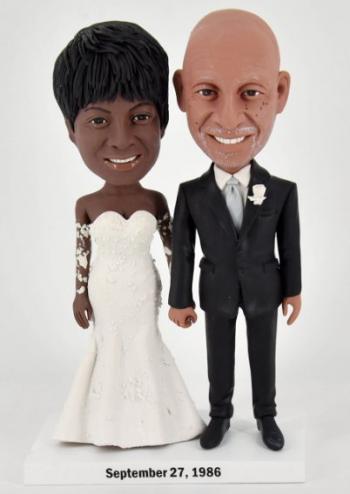 Custom bobblehead classical wedding male in suit