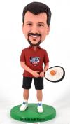 Custom Bobbleheads Tennis Player office bobbleheads