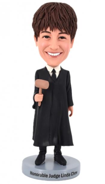 Custom bobblehead female Judge