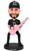 Custom bobbleheads bass/guitar player rock star