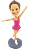 Custom Bobblehead girl on ice dancing personalized dancer