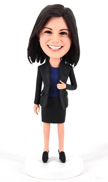 Custom bobblehead for office lady female boss/staffs