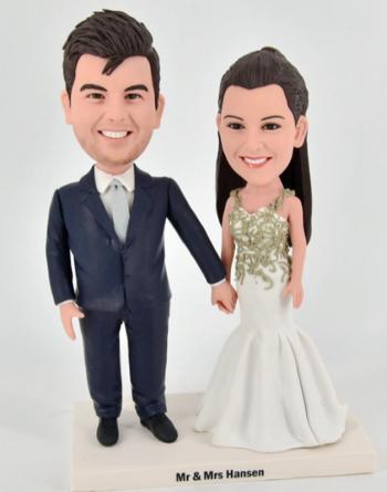 Custom bobblehead couple classical wedding