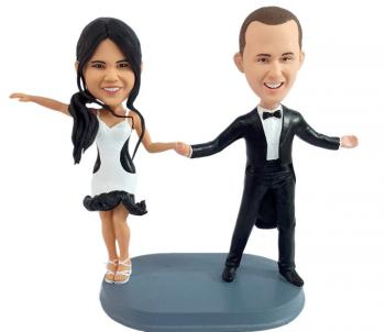 Custom bobbleheads dancing couple annniversary gifts ideas