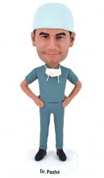 Custom Bobbleheads Male Doctor in Scrubs (hat/mask for optional)