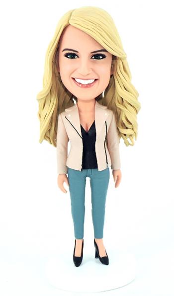 Custom bobblehead Office lady female boss