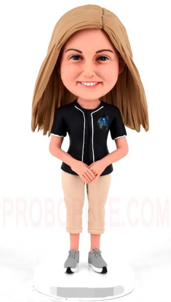 Custom bobbleheads female coach team leader