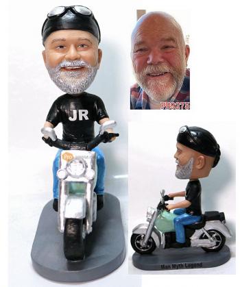 Custom bobbleheads Motorbike Father's Day Gifts For Dad Motorcycle