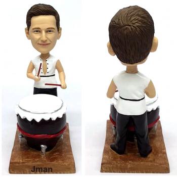 Custom Bobbleheads dragon Drummer traditional Bobble heads