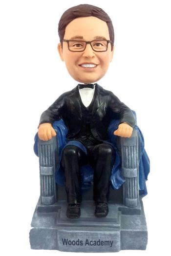 Custom Bobbleheads the king of the office/company big boss