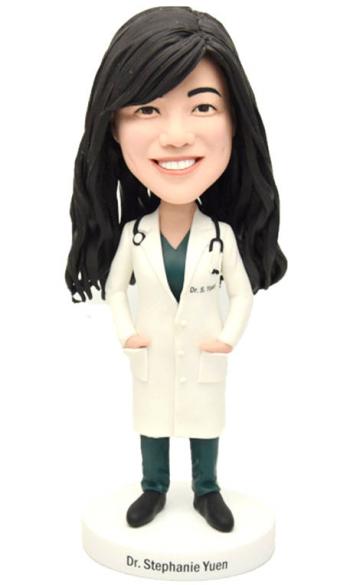 Custom bobbleheads female doctor