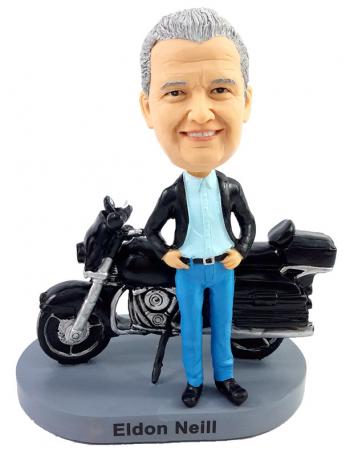 Custom bobblehbeads gifts for boss Motorbike Motorcycle Bobbleheads