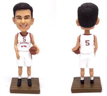 Custom Bobbleheads Basketball player holding basketball