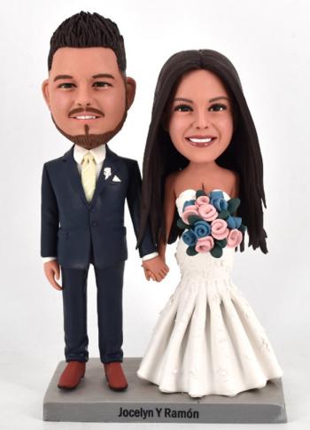 Custom bobbleheads wedding gift couple anniversary gifts