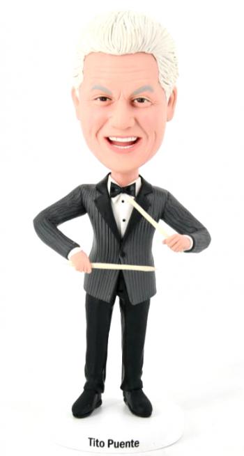 Custom bobbleheads conductor holding drum sticks(or anything)