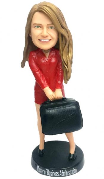 Custom Bobblehead Female Lawyer office lady