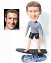 custom bobblehead male wave surfer hydrofoiling surfing custom bobblehead male wave surfer hydrofoiling surfing