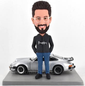 Custom bobbleheads anniversary gifts for him car collector 911 turbo sports father/boyfriend/boss