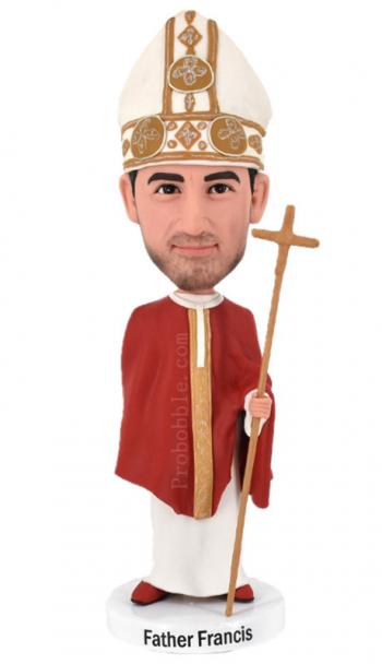 Custom bobbleheads fully customized outfits Catholic Bishop