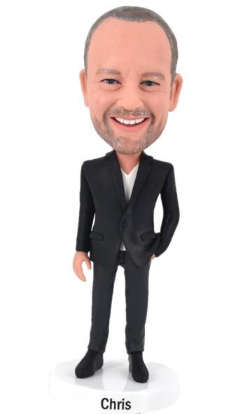 Custom Bobbleheads Businessman boss Hands In Pocket