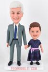 Custom bobbleheads grandpa and granddaughter handmade family gifts father and daughter Christmas gifts for 2024