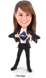 Custom Bobbleheads Super Woman Outstanding Staff Rewards