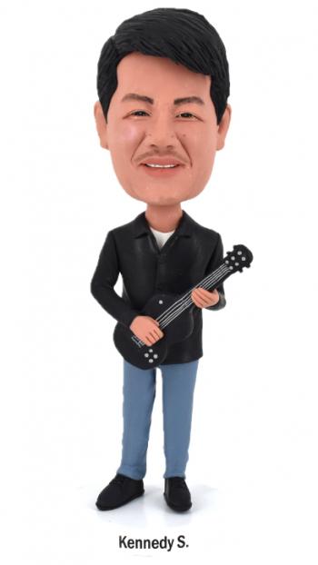 Custom bobbleheads Personalized Bobbleheads Playing Guitar