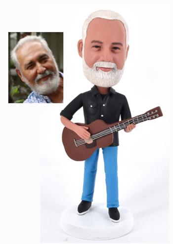 Christmas gifts 2024 Custom bobblehead dolls guitar player birthday gifts for husband retirement gifts for boss graduation gifts
