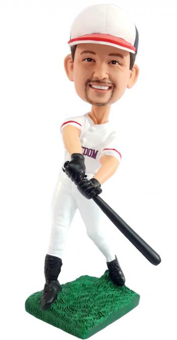 Custom BobbleHeads Baseball Dolls stricking baseball fans/player bobbleheads