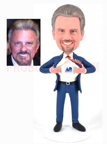 Custom bobbleheads Christmas gifts for office super boss bobbleheads retirement gifts for boss best boss gifts superdad presents
