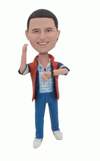 Custom bobblehead for movie Back to the Future