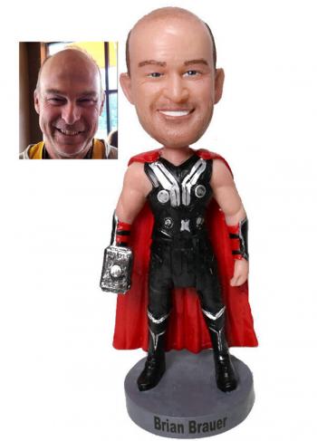 Custom Thor personalized bobblehead figurine gifts for male boss,retiremwnt gifts for father