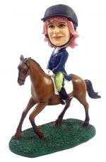 Custom Bobbleheads riding horse (for male&female)