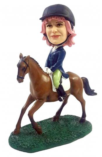 Custom Bobbleheads riding horse (for male&female)