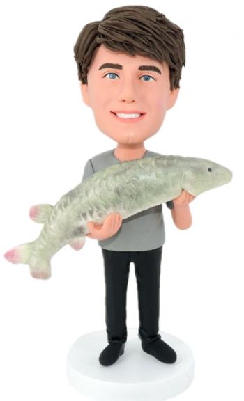 Custom Bobbleheads Big Catch Fishing male