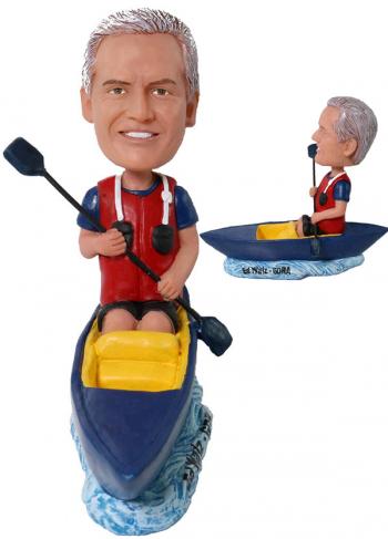 Custom bobbleheads rowing single boating