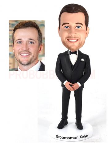 Custom bobbleheads Groomsman gifts wedding gifts for grooms man personalized gifts for groomsmen Best man bobbleheads