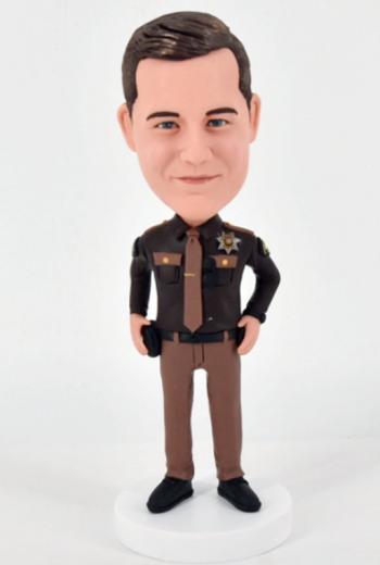 Custom Bobbleheads Police officer sheriff