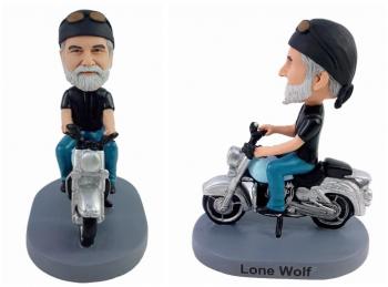 Custom bobbleheads with motorcycle personalized father's day gifts Gifts for dad