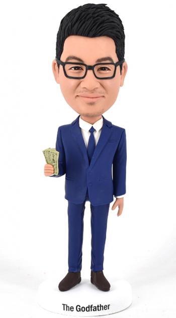 Custom bobbleheads boss money/dollars in hand