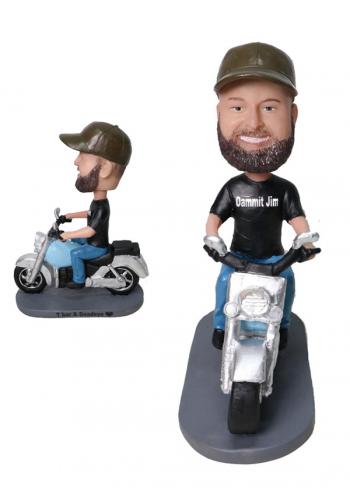 Custom bobblehead harley davidson biker bobbleheads,custom motorcycle gifts for boyfriend, unique gift for motorcycle riders lovers