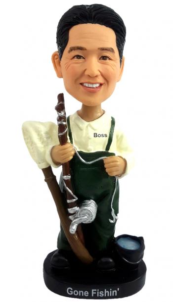 Custom Bobbleheads Fishing fisher personalized doll