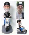 Custom bobbleheads Figurines Motorbike Father Gifts For Dad Retirement Gifts