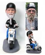 Custom bobbleheads Figurines Motorbike Father Gifts For Dad Retirement Gifts