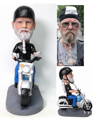 Custom bobbleheads Figurines Motorbike Father Gifts For Dad Retirement Gifts